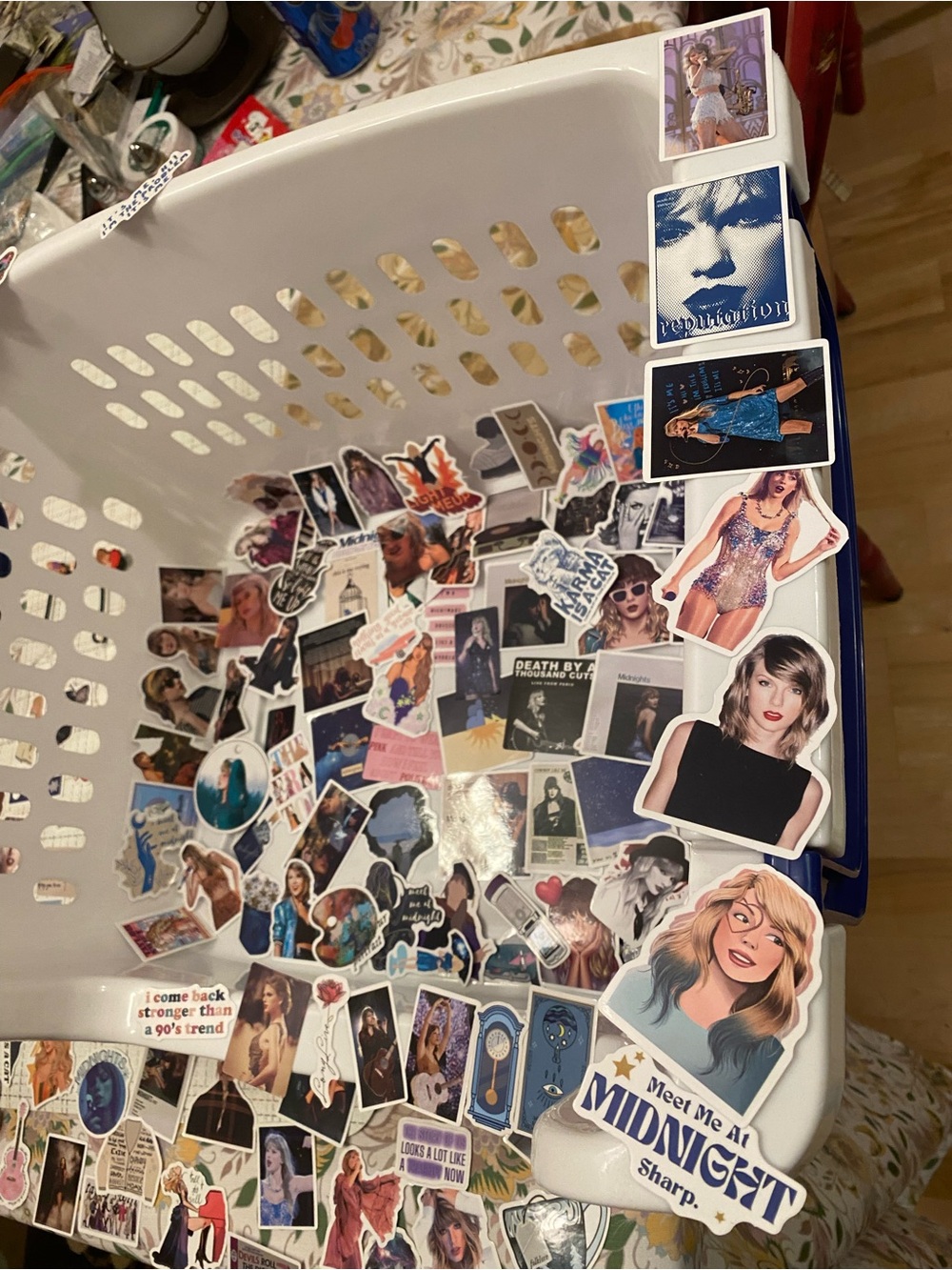 Taylor Swift 135 Retro Variety stickers & 3 Straw Toppers New